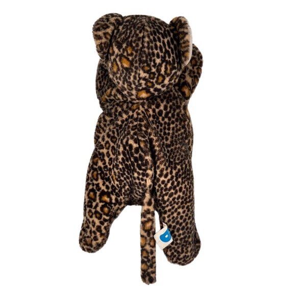 Beanfuls Playmates Toys Dottie Leopard Cat with Black Baby Boy Plush Stuffed Toy - Picture 4 of 13